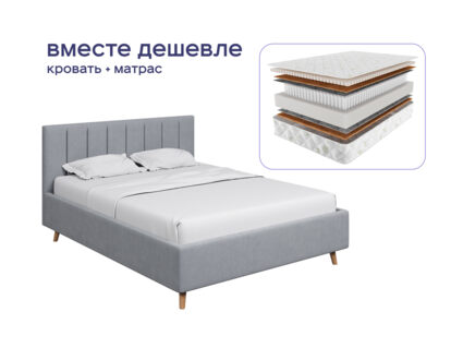 Кровать Димакс Амадора + матрас Мистер Слип Multi Line элит стронг 1472