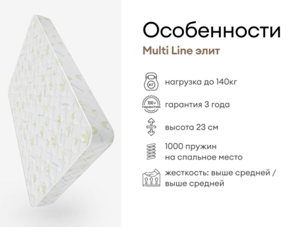 Матрас Мистер Слип Multi Line элит 25