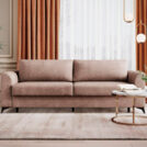 Диван Сонум Dario Рогожка голубой